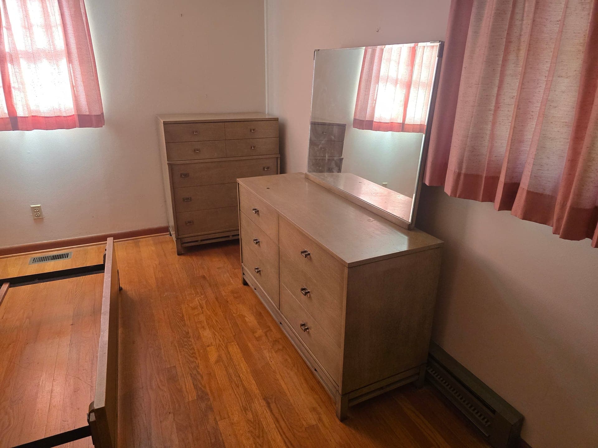 Bedroom furniture removal before haul-away