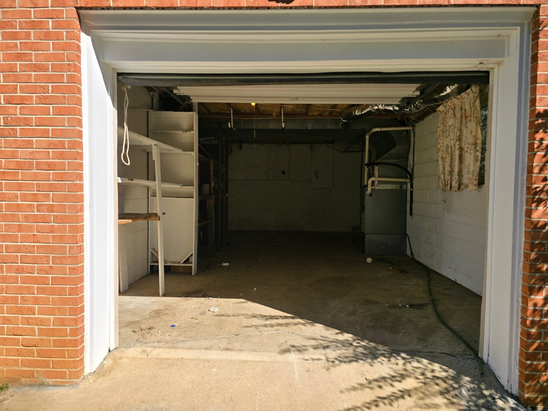 Cleared garage after a cleanout in Johnson City, TN