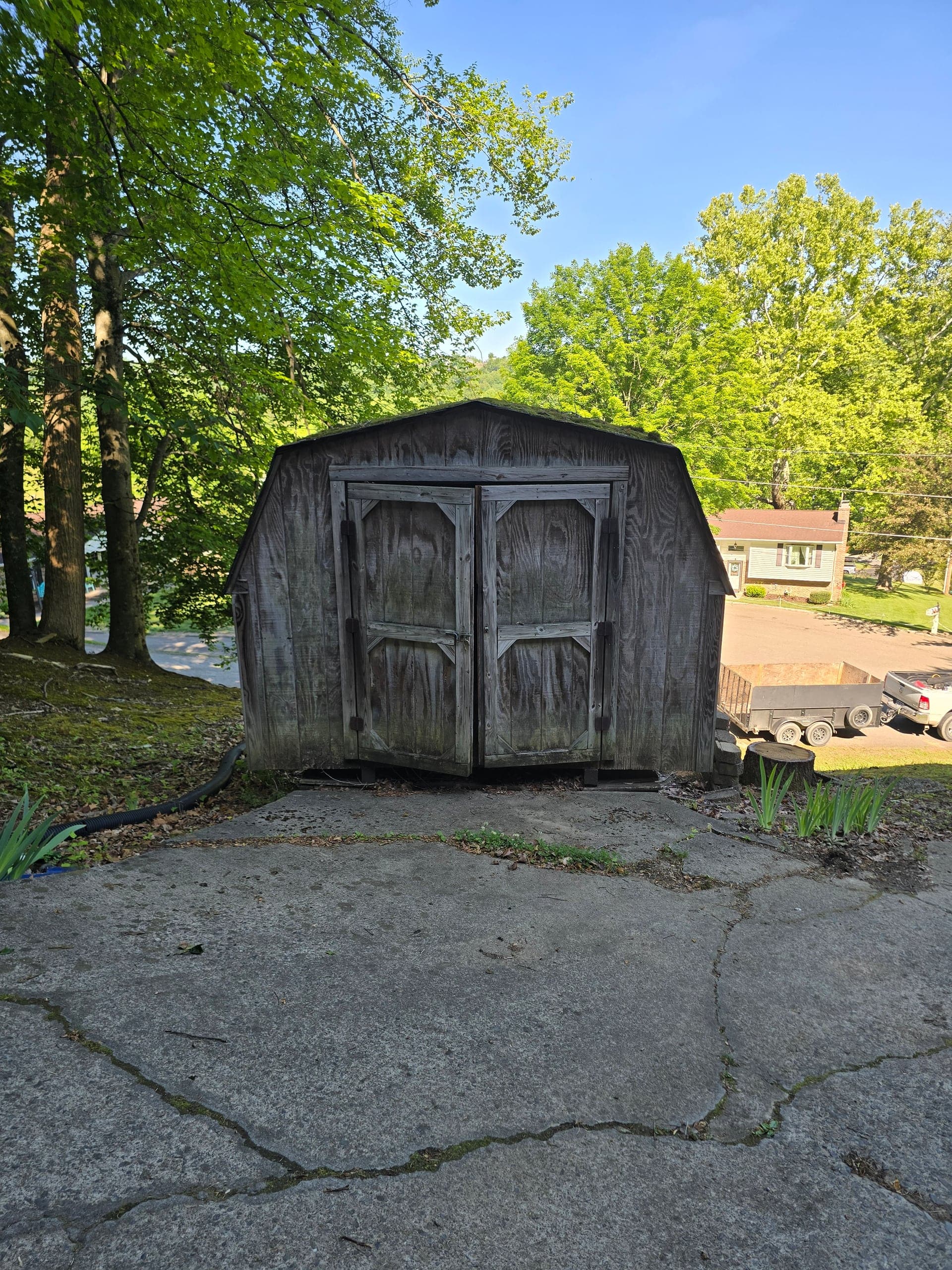 Shed removal project in Kingsport, TN