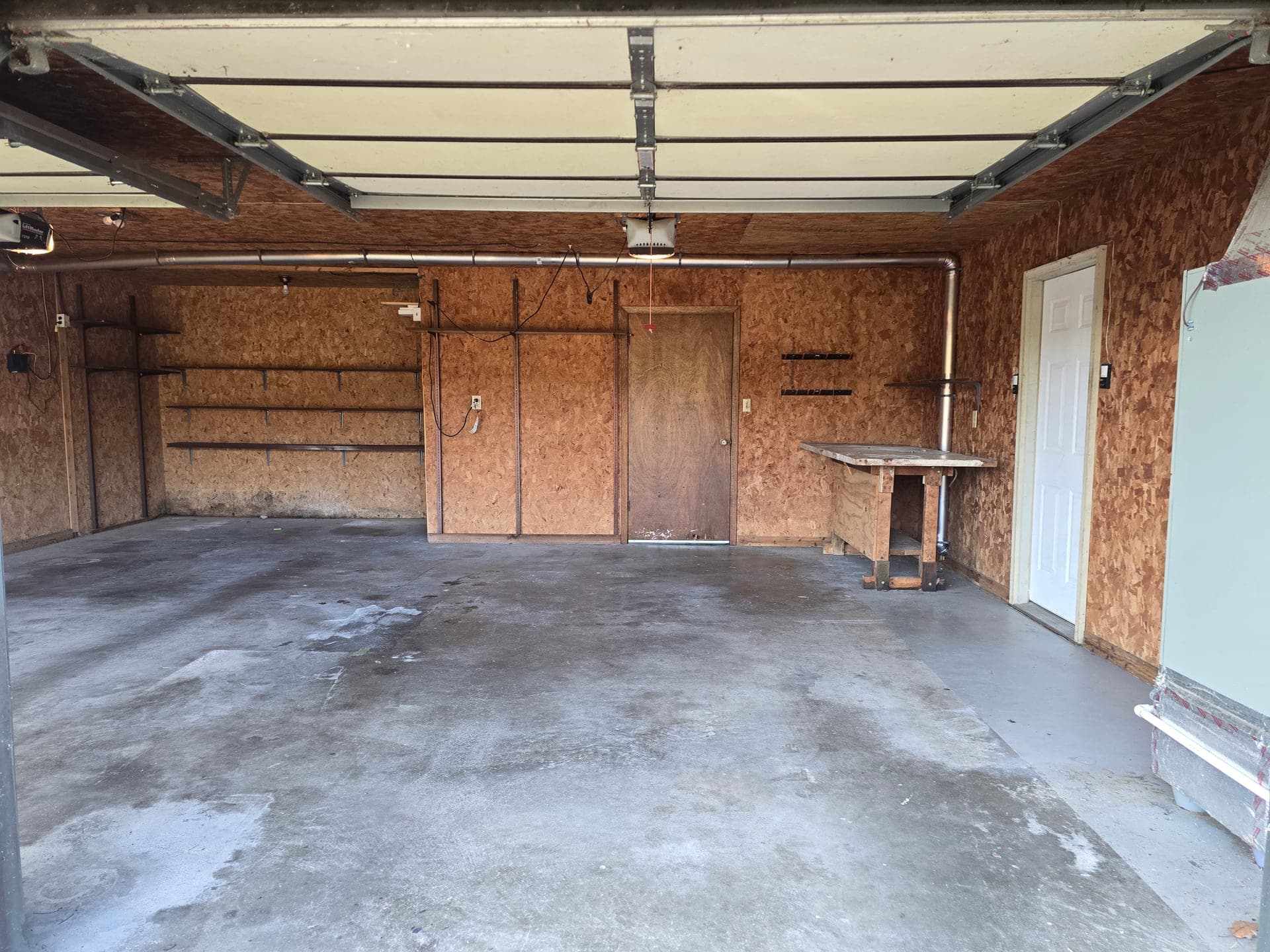Garage after a Kraken Junk Removal cleanout in Johnson City, TN