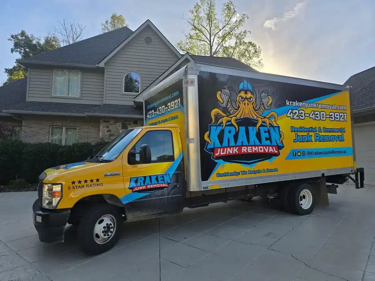 Garage and outdoor storage clutter ready for Tri-Cities junk removal
