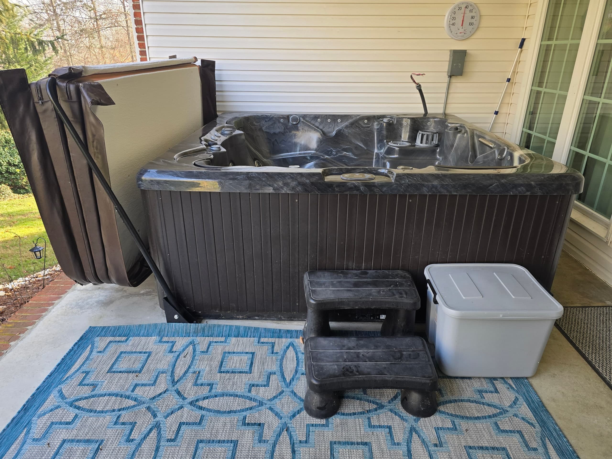 Kraken Junk Removal owner at a hot tub removal job in Johnson City, TN