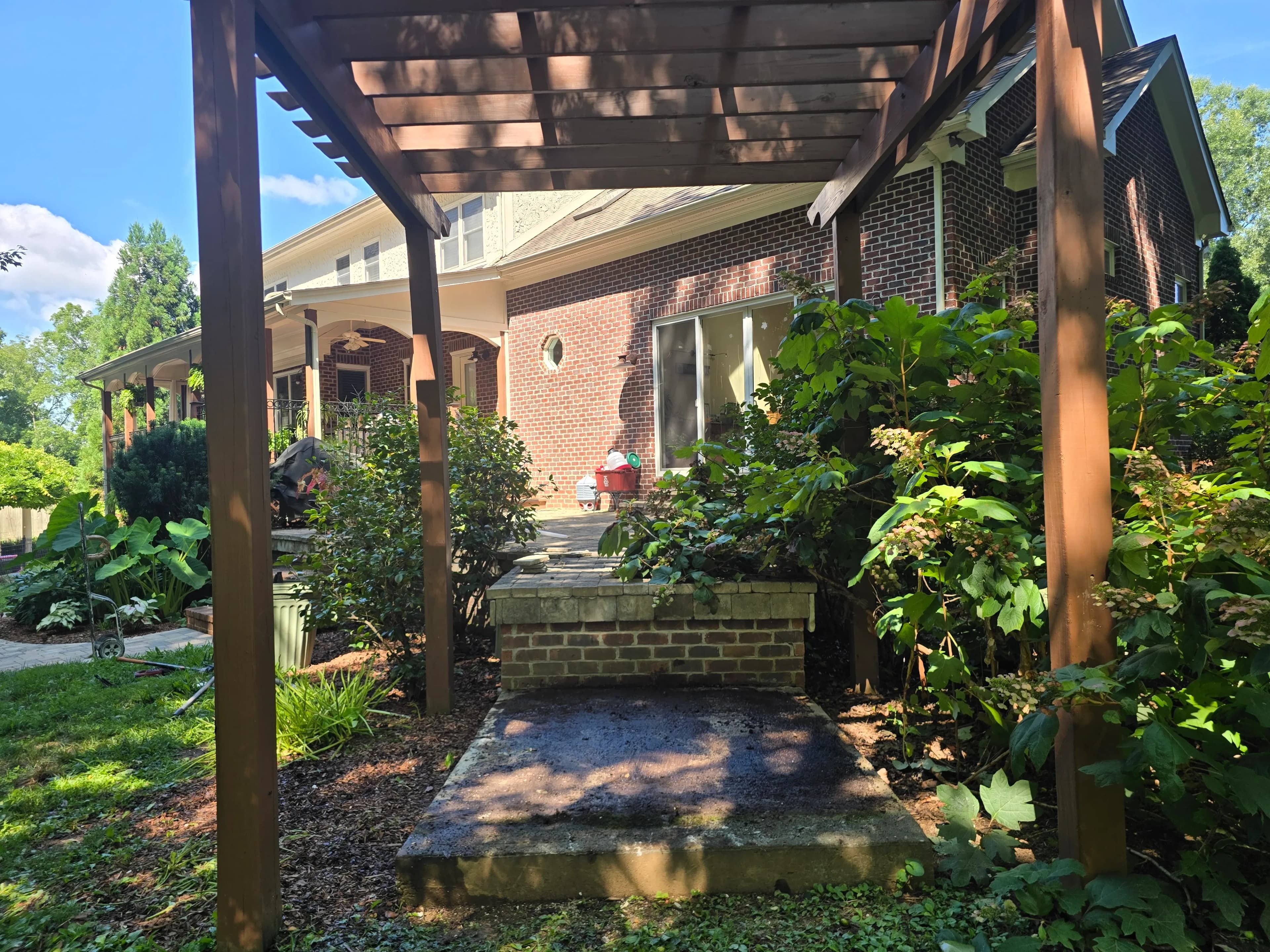 Area after hot tub removal in Piney Flats, TN