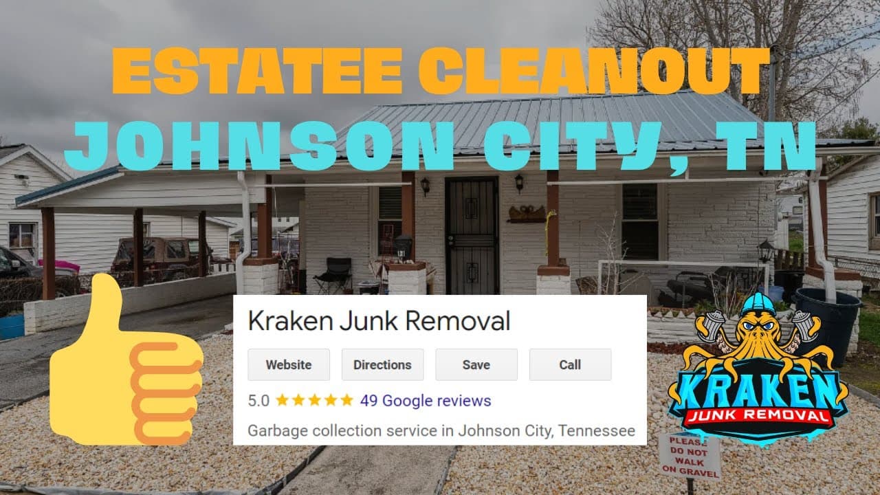 Estate cleanout project thumbnail in Johnson City, TN showing household belongings staged for removal
