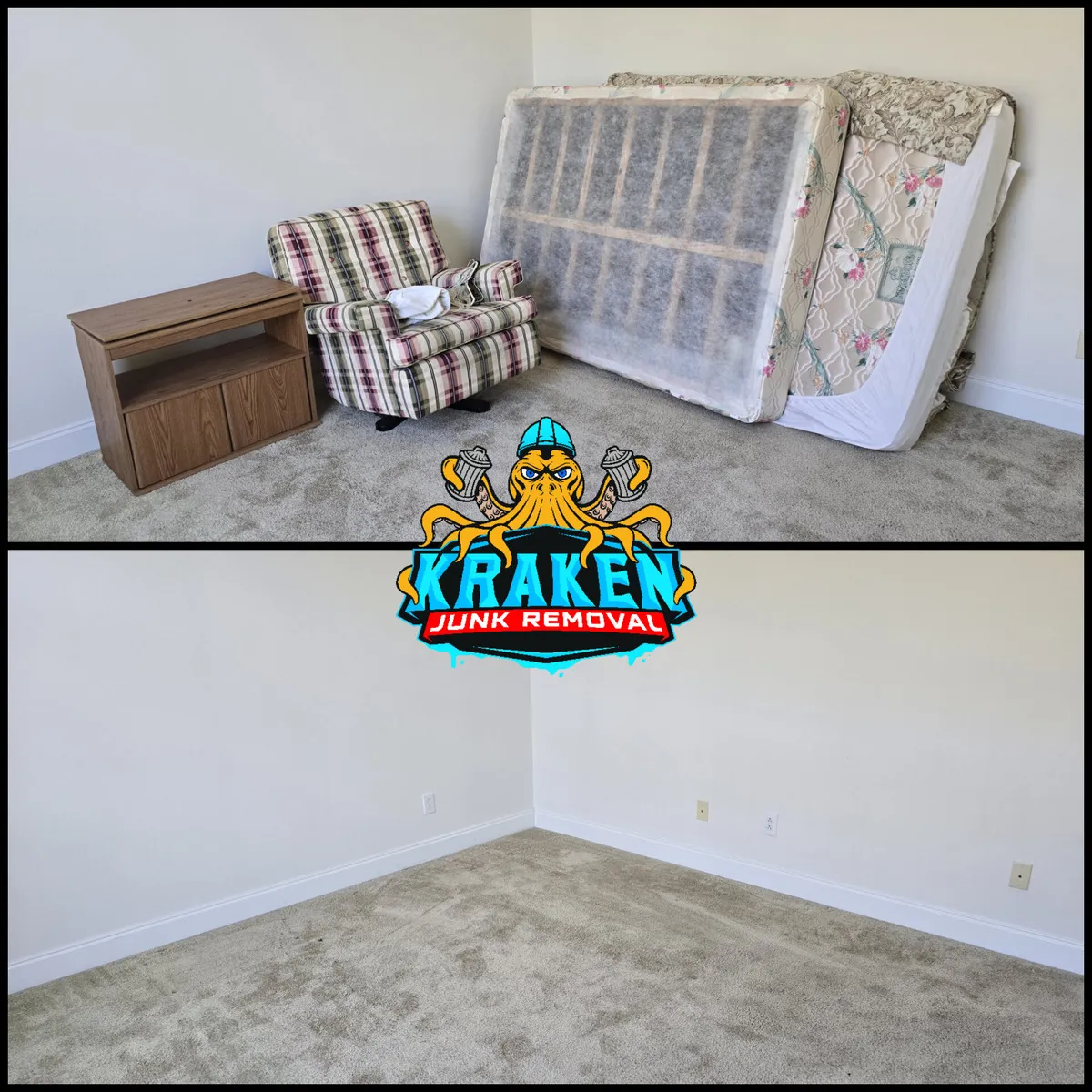 Professional furniture removal service in Watauga, TN, provided by Kraken Junk Removal, specializing in fast, affordable, and eco-friendly junk hauling for residential and commercial clients in the Tri-Cities area.