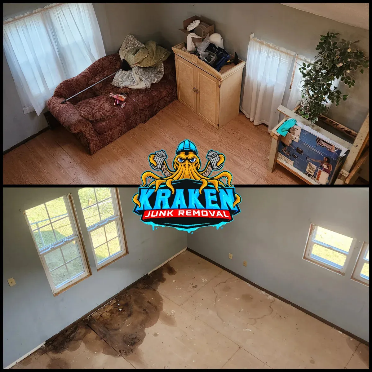 Professional house clean-out services in Blountville, TN, by Kraken Junk Removal, offering reliable, affordable, and eco-friendly junk removal solutions for residential and commercial properties.