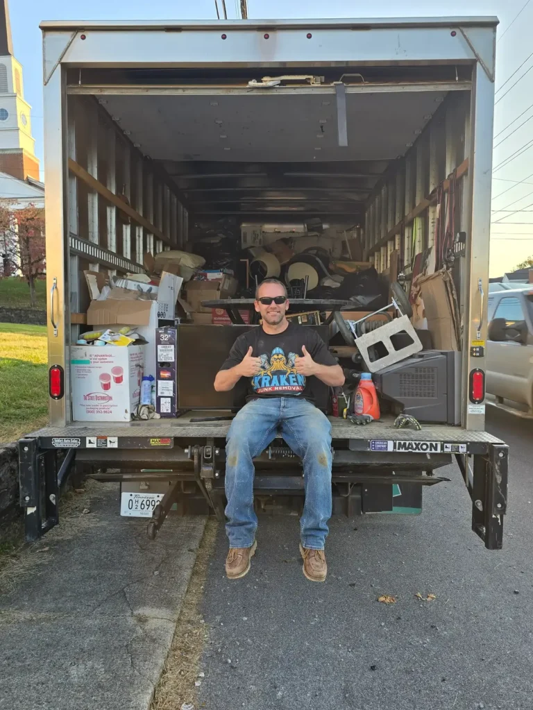 Junk hauling in Blountville, TN - professional service with eco-friendly solutions.