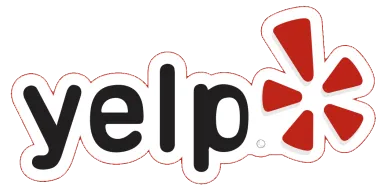 Yelp logo, representing the online business directory and review platform.