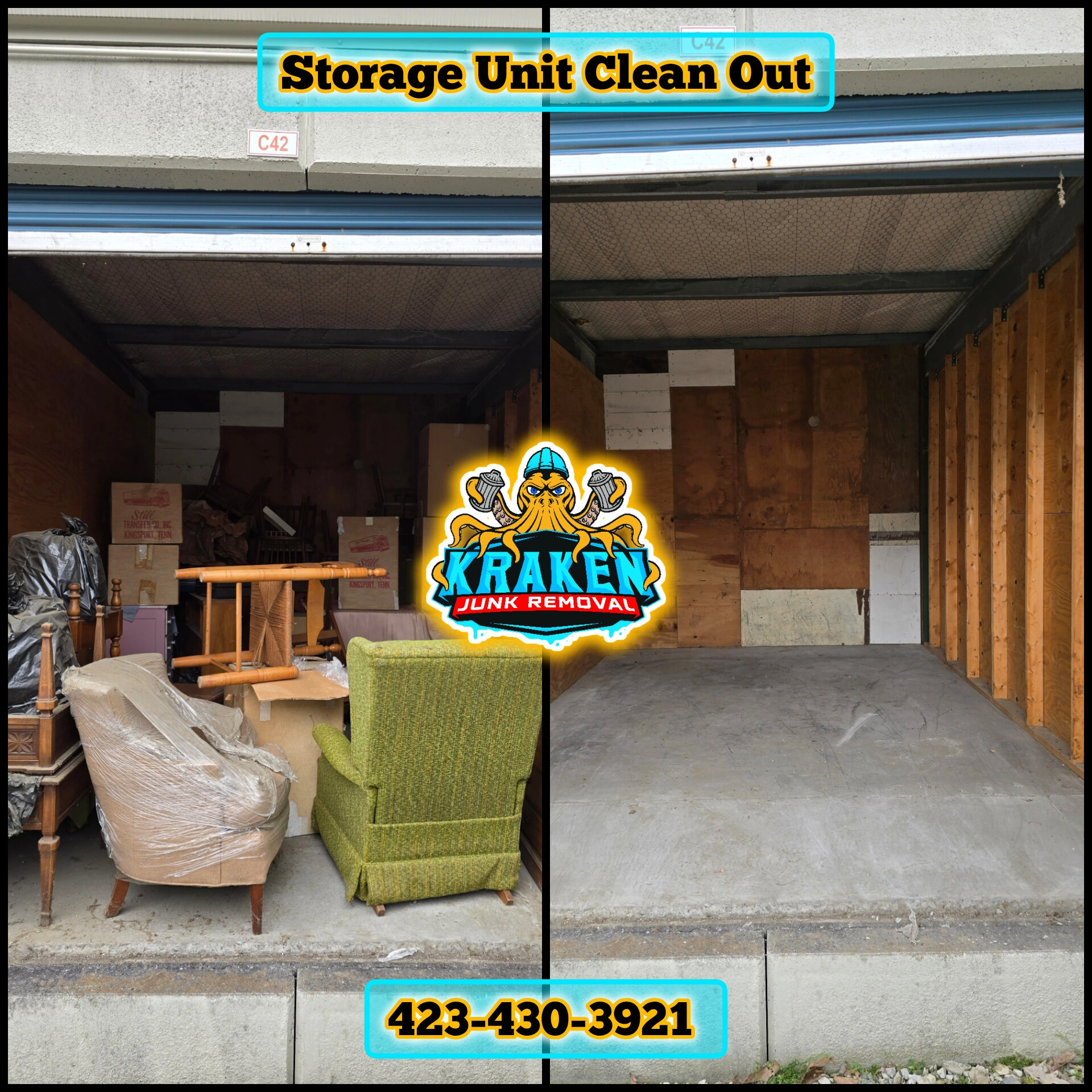 clean out storage unit service