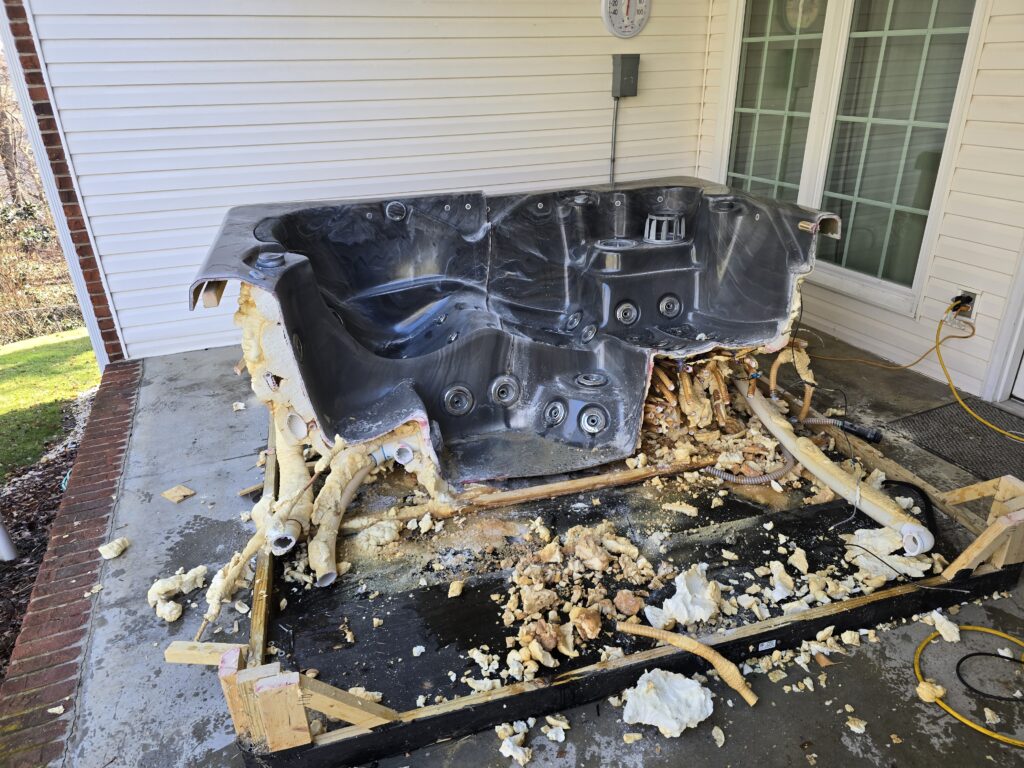 hot tub removal kingsport, tn during